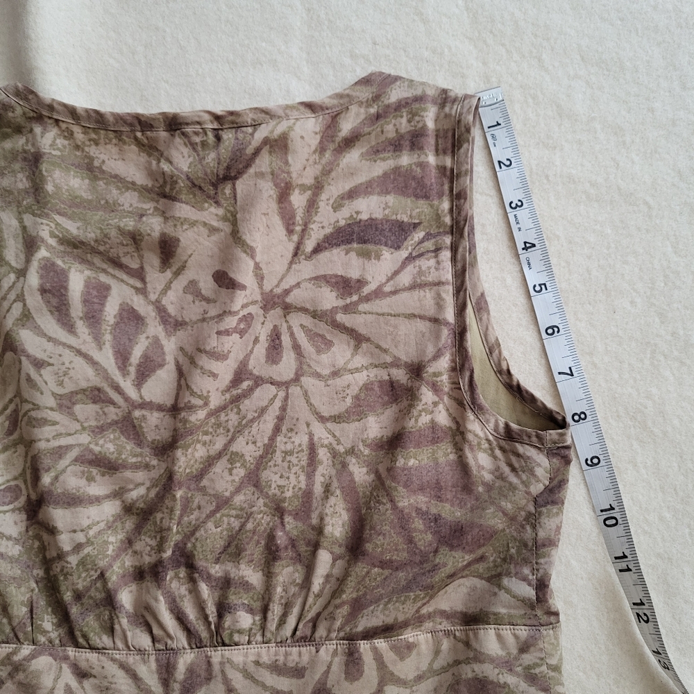 Sundance Maxi Dress Women's Size 8 Brown Fall Floral 100% Cotton Lined - Picture 13 of 16